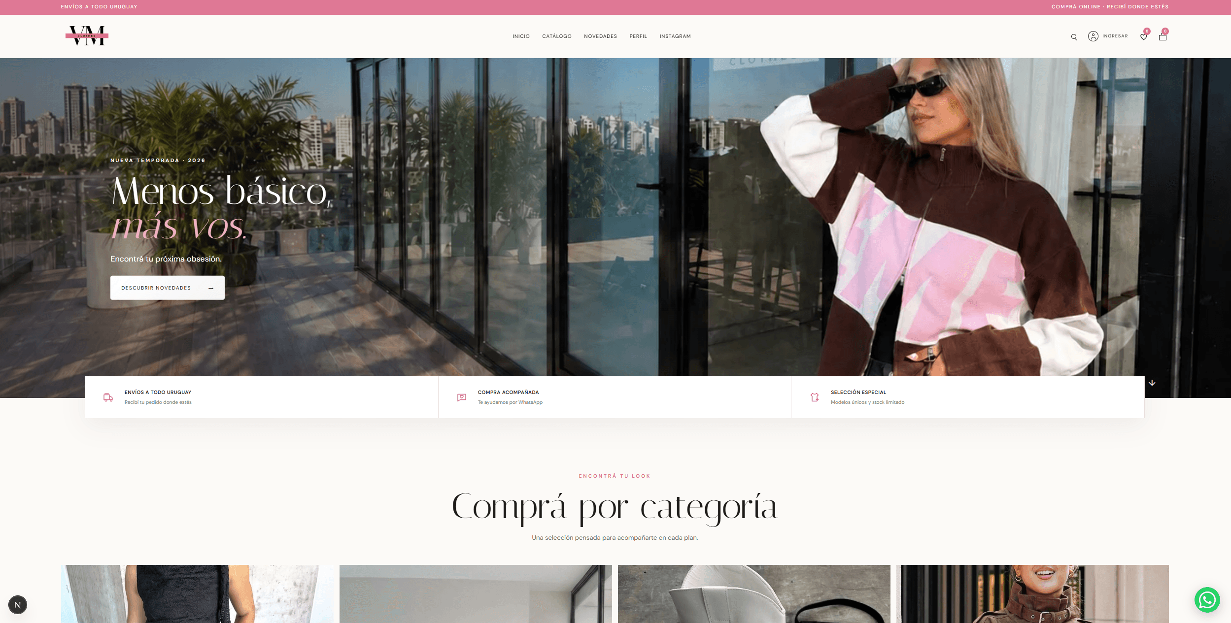 Vista del proyecto VMClothes